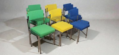 6 Stühle Strafor 1970