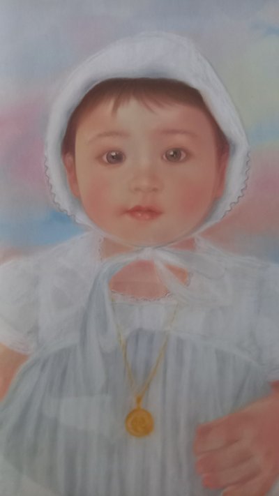 Kinderporträt in Pastell