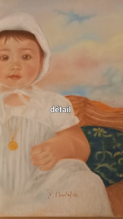 Kinderporträt in Pastell