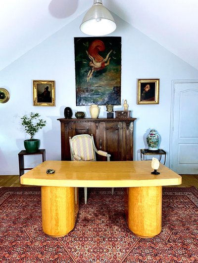 Schreibtisch Boomerang Art Deco um 1940