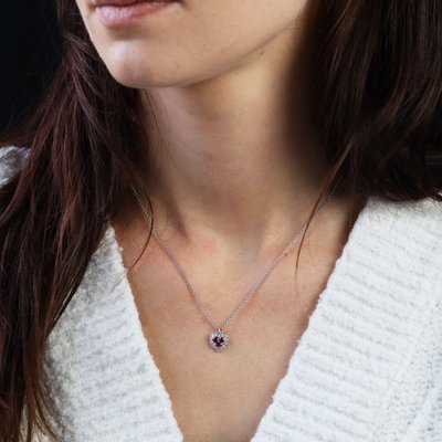 Pendant And Its Ruby And Diamond Chain