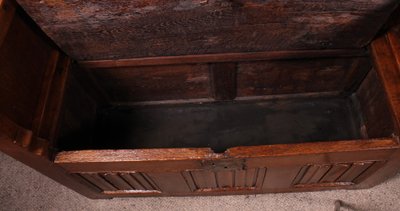 Oak Bench With Gothic Elements