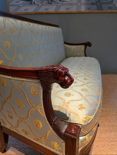 Empire period sofa, attributed to Demay.