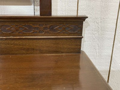 Tavolino da toilette inglese in mogano, inizio XX secolo