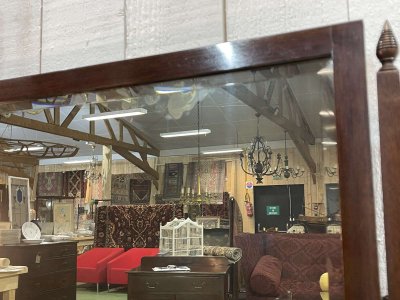 Tavolino da toilette inglese in mogano, inizio XX secolo