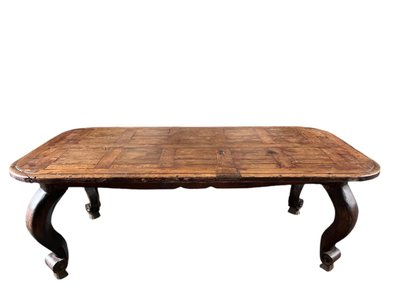 Tavolo da pranzo francese con base in stile Luigi XV - Francia, XVIII secolo