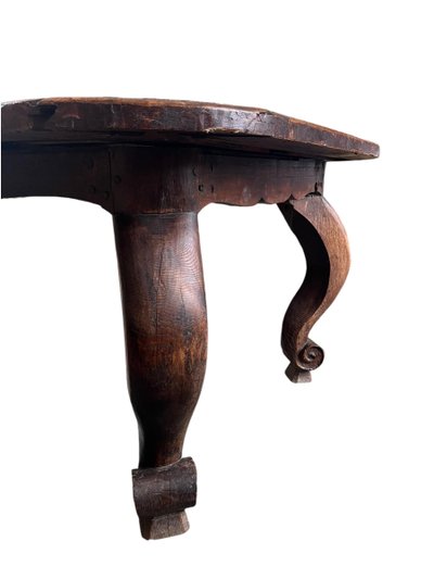 Tavolo da pranzo francese con base in stile Luigi XV - Francia, XVIII secolo