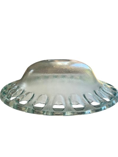 Grand bol ou centre de table en verre ajouré - Art déco français