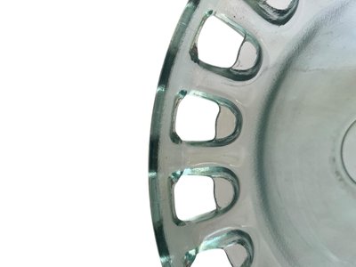 Grand bol ou centre de table en verre ajouré - Art déco français