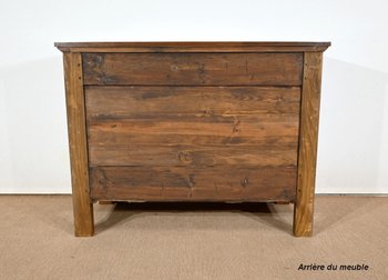 Petite Commode en Noyer massif, époque Directoire – Début XIXe