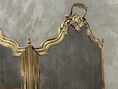 Antique brass mantelpiece, 19th century restoration