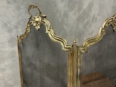 Antique brass mantelpiece, 19th century restoration