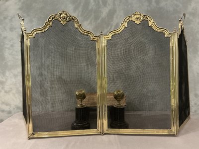 Antique brass mantelpiece, 19th century restoration