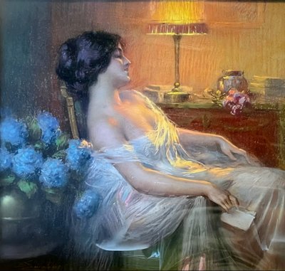 Delphin ENJOLRAS, Pastel signed.
