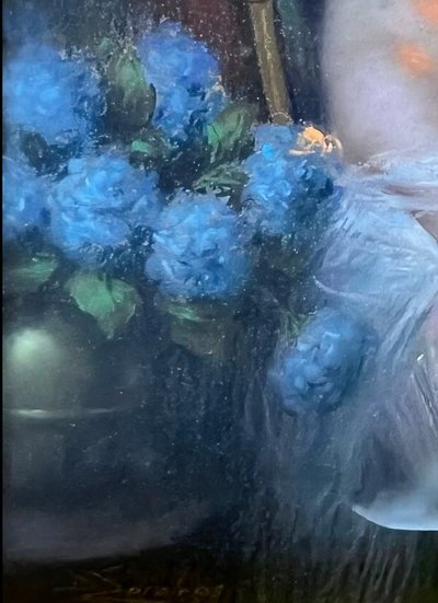 Delphin ENJOLRAS, Pastel signed.