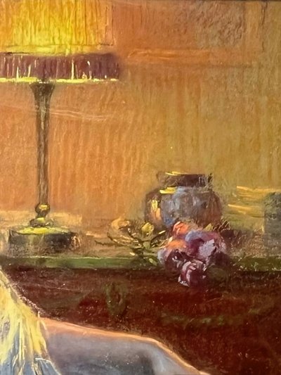 Delphin ENJOLRAS, Pastel signed.