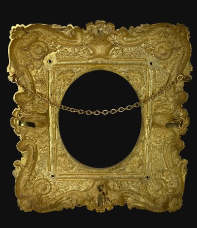 PAIRE DE CADRES ÉPOQUE NAPOLÉON III EN BRONZE DORÉ A L OR DE STYLE LOUIS XV