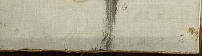 Ernesto TRECCANI (Milan 1920-2009) Garçon peint à l'huile sur toile, 46x16cm.