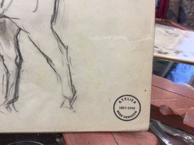 Cheval, dessin de René Hérisson 