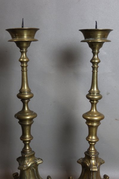 Coppia di candelieri del XVII secolo