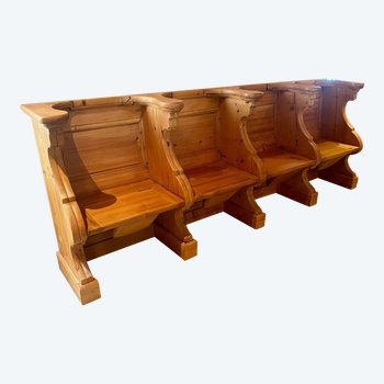 Church stall in solid pine