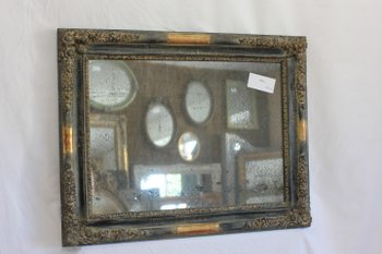 Restauro di un piccolo specchio, patina e ghiaccio Mercury 49 X 61 cm