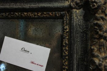 Restauro di un piccolo specchio, patina e ghiaccio Mercury 49 X 61 cm