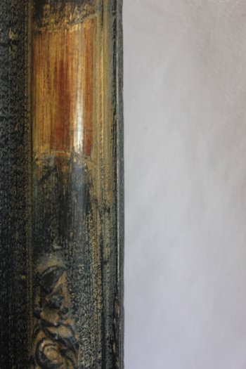 Restauro di un piccolo specchio, patina e ghiaccio Mercury 49 X 61 cm