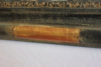 Restauro di un piccolo specchio, patina e ghiaccio Mercury 49 X 61 cm