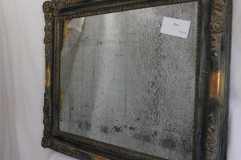 Restauro di un piccolo specchio, patina e ghiaccio Mercury 49 X 61 cm