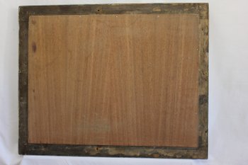 Restauro di un piccolo specchio, patina e ghiaccio Mercury 49 X 61 cm