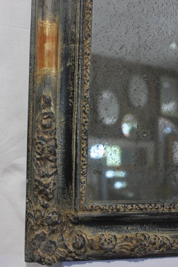 Restauro di un piccolo specchio, patina e ghiaccio Mercury 49 X 61 cm