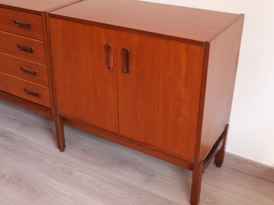 ENFILADE oder MODULARES BUFFET aus exotischem Holz, Schweizer Design 1960er Jahre