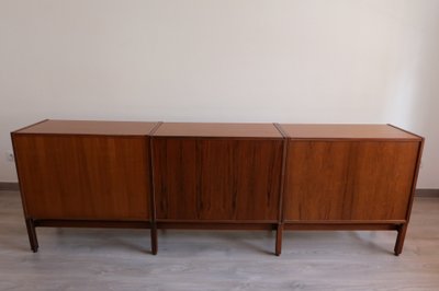 ENFILADE oder MODULARES BUFFET aus exotischem Holz, Schweizer Design 1960er Jahre