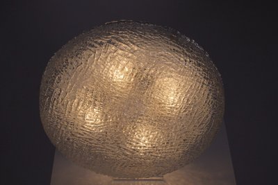 Round Ceiling Light in Frosted Glass