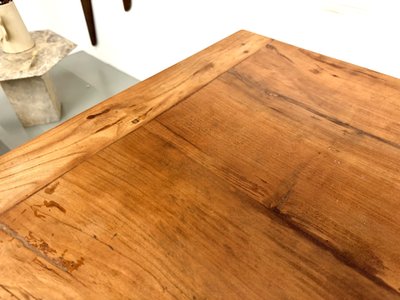Large Solid Walnut Dining Table - Spindle Legs