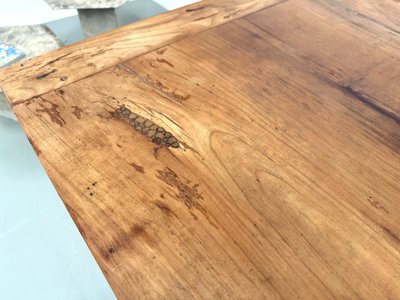 Large Solid Walnut Dining Table - Spindle Legs