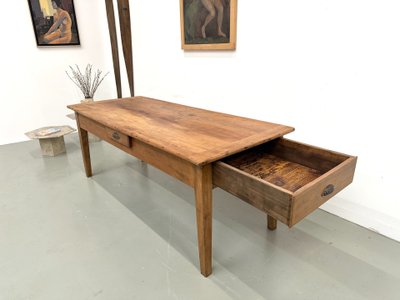 Large Solid Walnut Dining Table - Spindle Legs