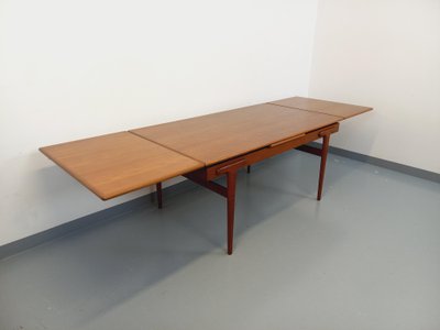 Vintage rectangular Scandinavian dining table by Ejvind A. Johansson, 1960s