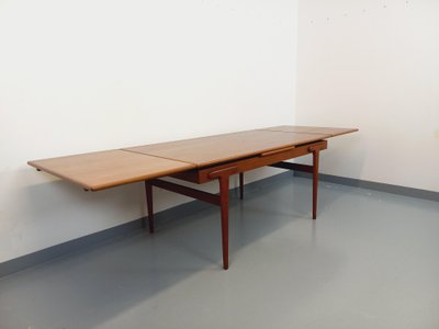 Vintage rectangular Scandinavian dining table by Ejvind A. Johansson, 1960s