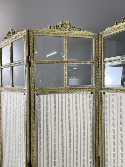 Five-panel Screen In The Louis XVI Style, 19th Century
