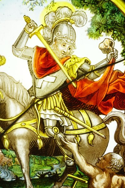 Vitrail - Vitraux - La charité de Saint Martin