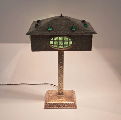 Lampada in ottone degli anni '20