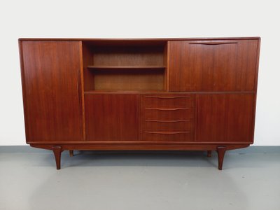 Credenza scandinava vintage in teak degli anni '50 e '60