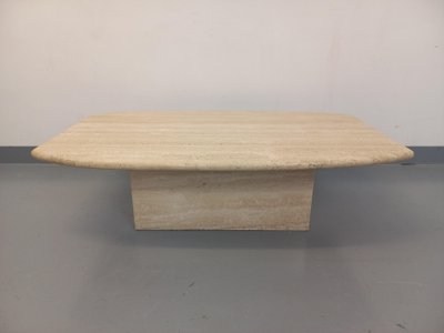Vintage travertine coffee table from the 80s