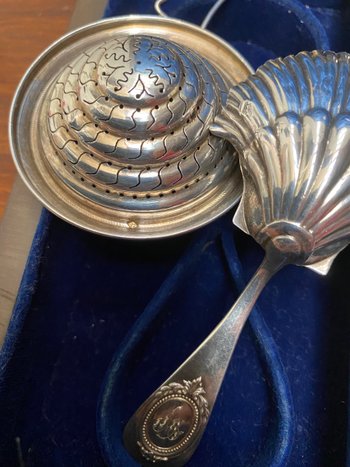SILVER TEA BOX