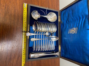 SILVER TEA BOX