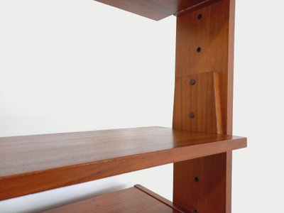 Vintage 1960s modular teak secretary bookcase/shelf