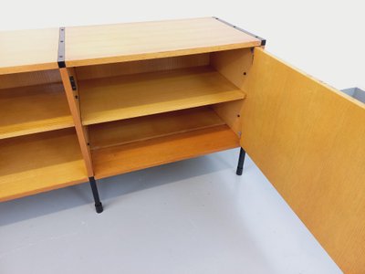 Enfilade moderniste vintage ARP Minvielle par Guariche Mortier Motte en bois