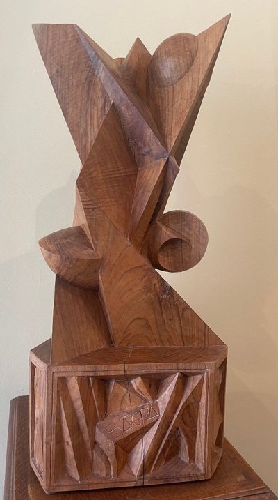 François Brochet, Hommage à La Musique, Noyer Sculpté